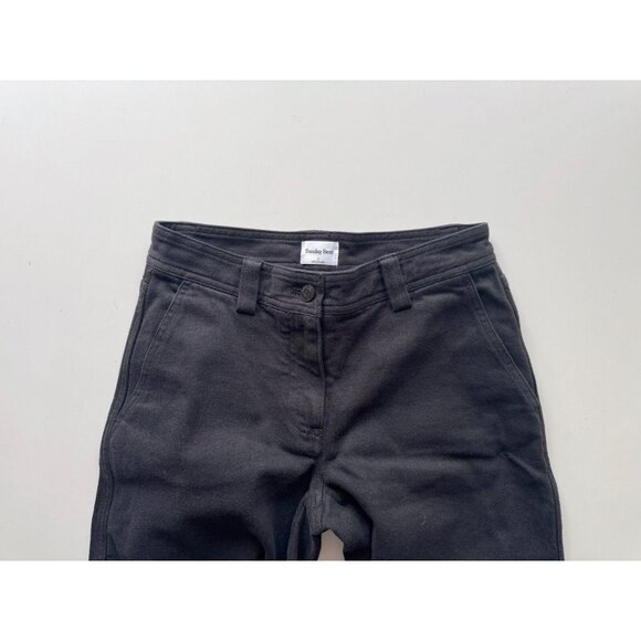 NWOT Aritzia SUNDAY BEST Carrousel GD Black Cotton Canvas Wide Leg Pants, Size 0 - Picture 7 of 15